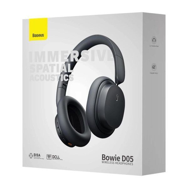 Беспроводные накладные наушники Baseus Bowie D05 Wireless Headphones Grey 656-03787 фото