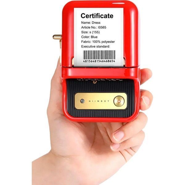 Термопринтер для друку наклейок NIIMBOT B21S Red 656-02113 фото