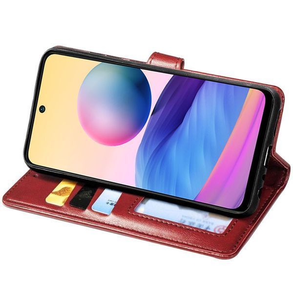 Кожаный чехол-книжка GETMAN Gallant (PU) для TECNO Spark 10C Red 777-06374 фото