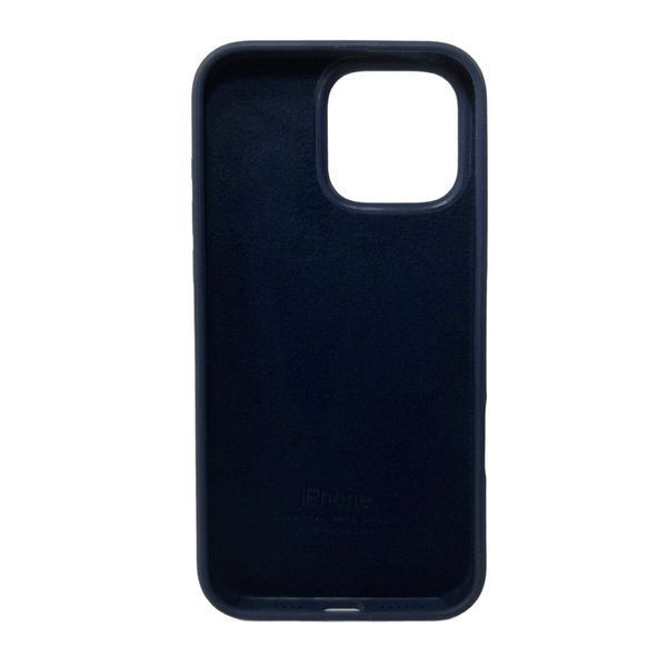 Силиконовый чехол для iPhone 16 Pro Dark Blue 666-01199 фото