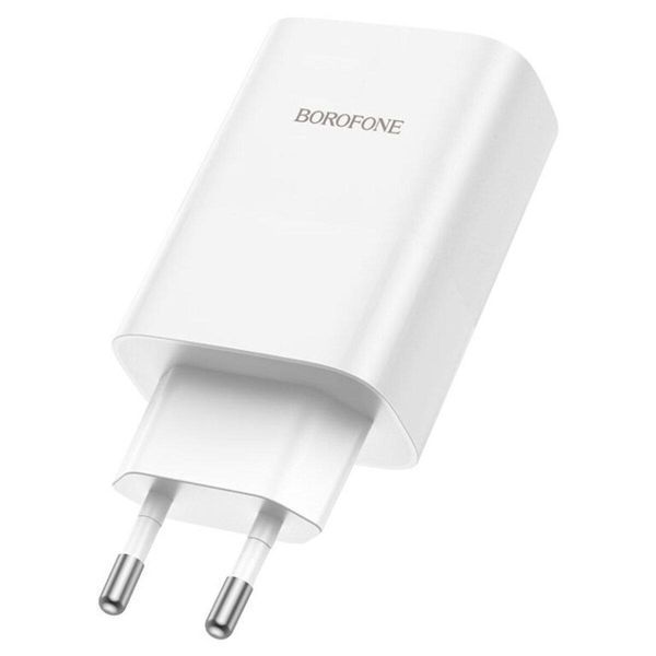 Мережевий зарядний пристрій BOROFONE BN10 Sunlight PD65W dual port(1A1C) charger White 656-01339 фото