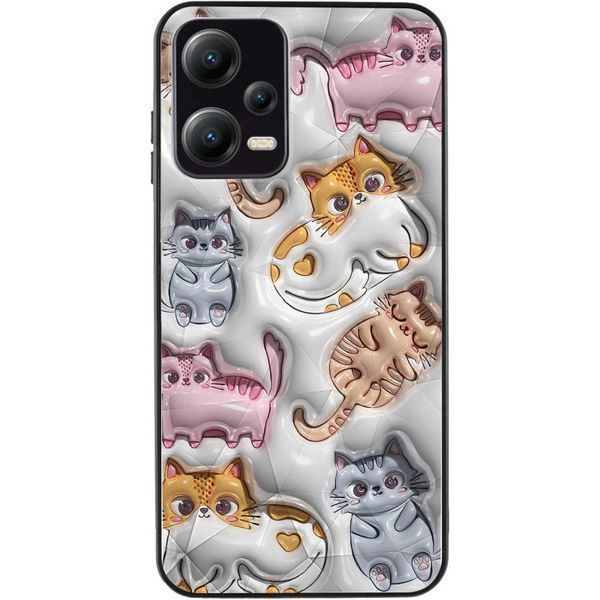 Чехол TPU+PC Prisma Fluffie для Xiaomi Poco X5 5G / Note 12 5G Kittens 777-03956 фото