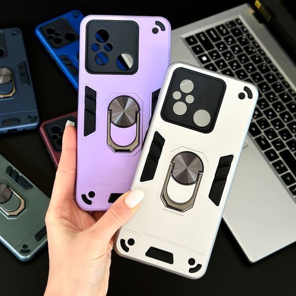 Ударостійкий чохол Armored Ring для Xiaomi Redmi A1 / A2 Blue 777-07724 фото