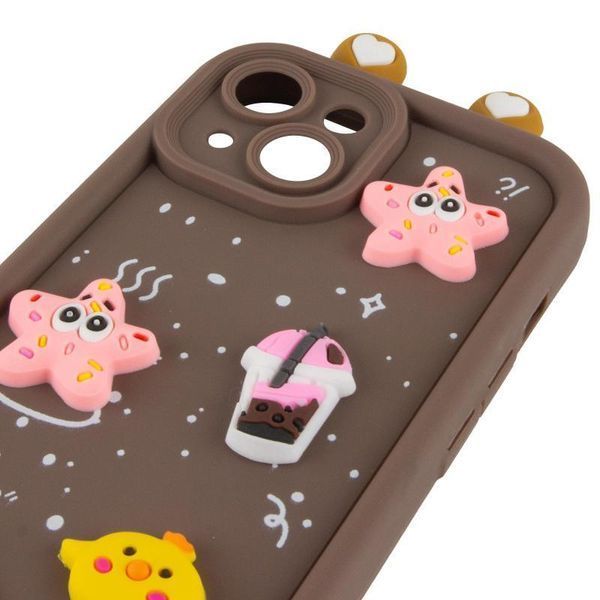 Чохол TPU Toys Case with Ears для Apple iPhone 14 (6.1") Brown 208-05372 фото