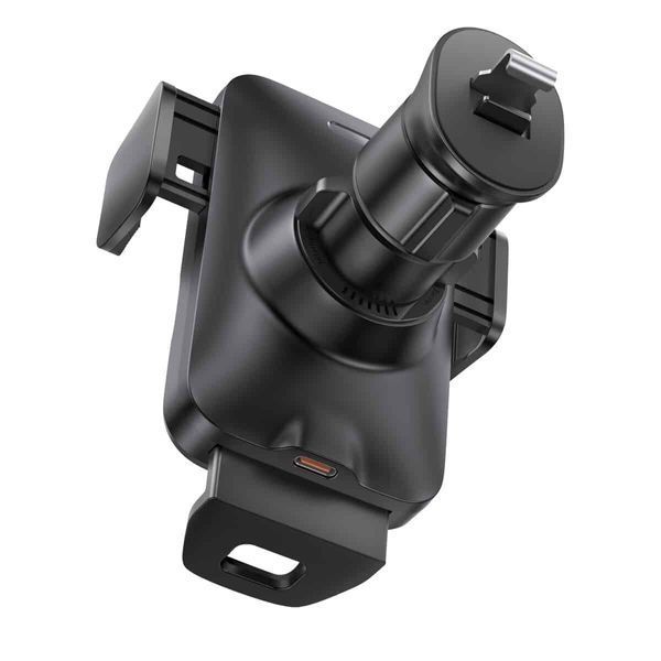 Держатель для мобильного с БЗП Baseus Wisdom Auto Alignment 15W Black 656-00519 фото