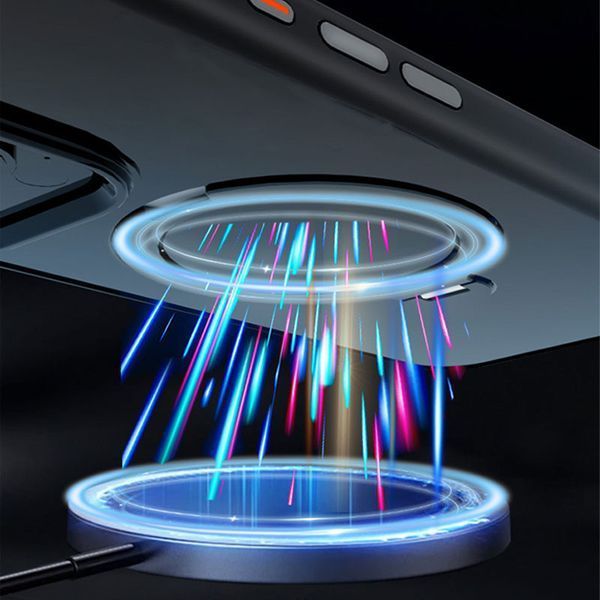 Чохол TPU+PC Metal Buttons with MagSafe Colorful HQ Ring для iPhone 16 Pro (6.3") Black 555-00624 фото