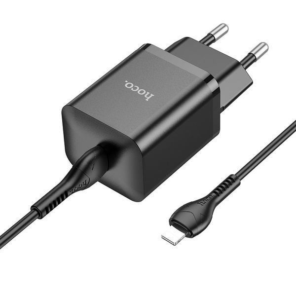 Комплект швидкого заряджання для iPhone Hoco N27 Innovative PD20W Type-C to Lightning Чорний 209-00253 фото