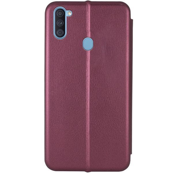 Кожаный чехол-книжка Classy для Samsung Galaxy A11 Maroon 777-06017 фото