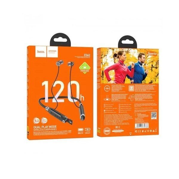 Навушники HOCO ES62 Pretty neck-hang BT earphones Black 656-00913 фото