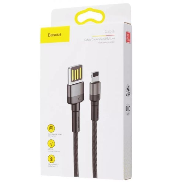 Кабель Baseus Cafule Lightning Special Edition 2.4A (1m) Gray 209-00227 фото