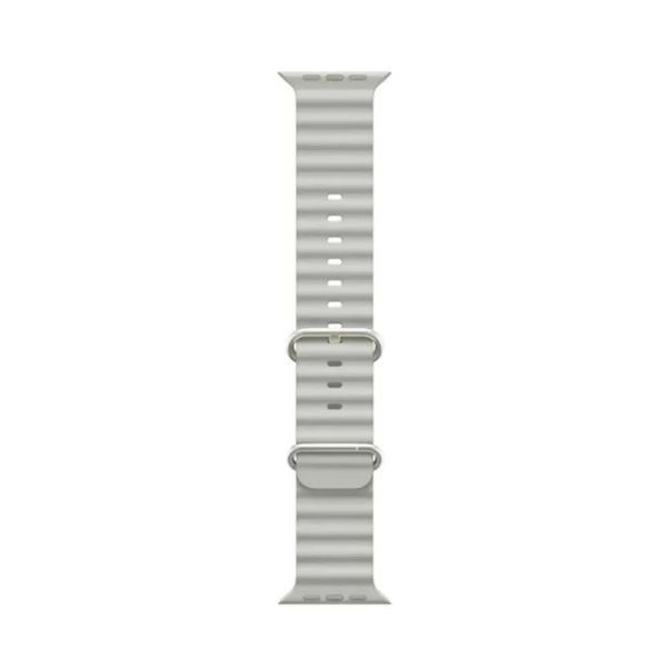 Силіконовий рифлений ремінець Ocean для Apple Watch 42/44/45/49 mm Сірий 212-00465 фото