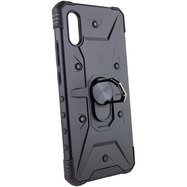 Ударопрочный чехол Pathfinder Ring для Xiaomi Redmi 9A Black 777-07902 фото