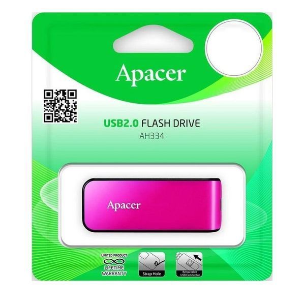 Флеш-накопичувач Apacer USB 2.0 AH334 32Gb Pink AP32GAH334P-1 фото