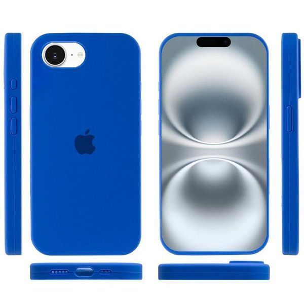 Чехол Silicone Case Full Protective для Apple iPhone 16e\17e (6.1") Capri Blue 555-04074 фото