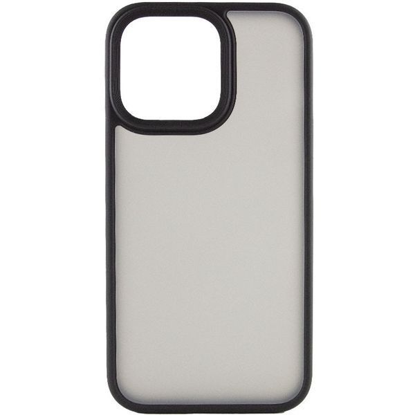 TPU+PC чехол Metal Buttons для Apple iPhone 14 Pro (6.1") Черный 777-08300 фото