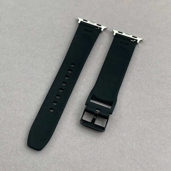 Силіконовий ремінець GEAR 4 GE-03 для Apple Watch 38/40/41 mm Чорний 212-00490 фото