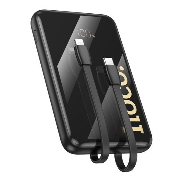 Power Bank Hoco Q37 Graceful 22.5W+PD20W з двома cables 10000mAh Чорний 656-03289 фото