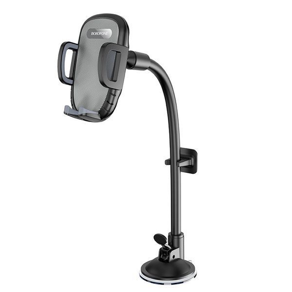 Автодержатель для телефона BOROFONE BH54 Racer windshield car holder Black 6931474752895 фото