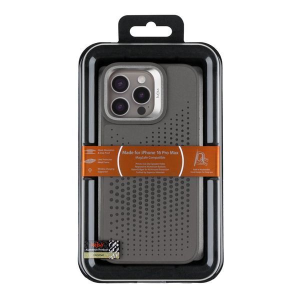 Чохол Kajsa Splendid Collection Circle with MagSafe для iPhone 16 Pro Max Light Grey 2020000509103 фото