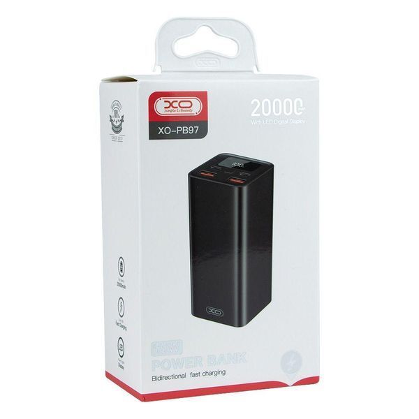 Power Bank XO PB97 65W 20000 mAh Черный 656-01484 фото