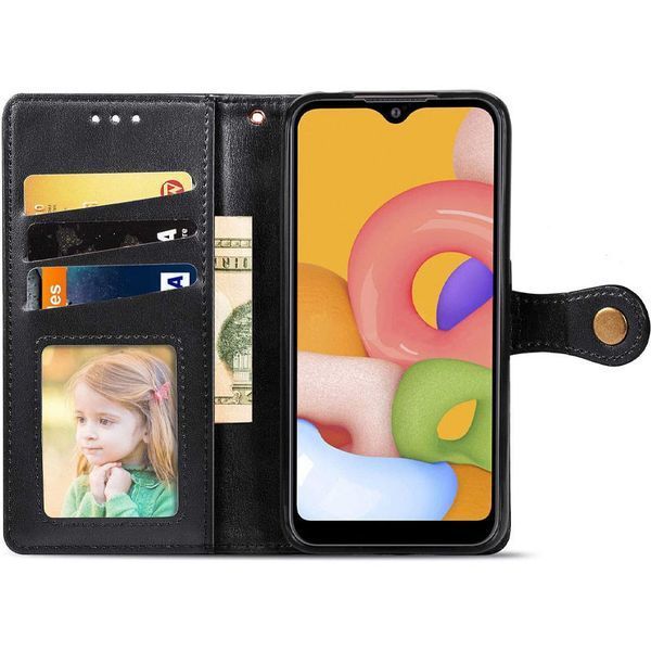 Шкіряний чохол-книжка GETMAN Gallant (PU) для Xiaomi Redmi 13C / Poco C65 Black 777-06274 фото