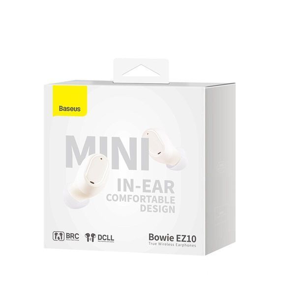Бездротові навушники Baseus Bowie EZ10 True Wireless Earphones White 656-01564 фото