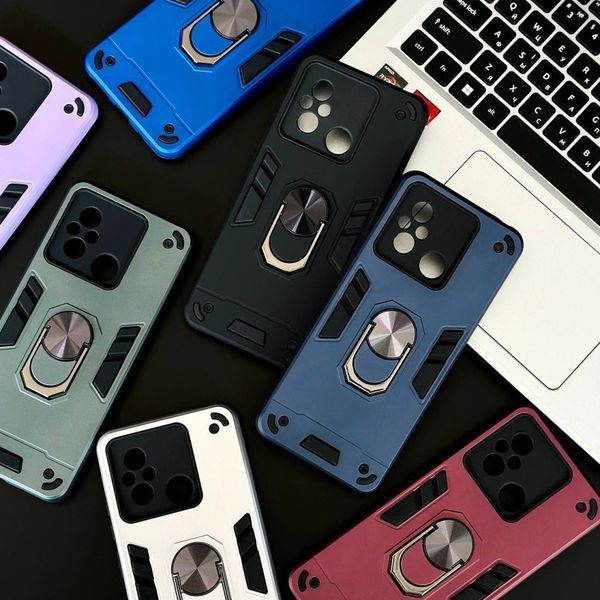 Ударостійкий чохол Armored Ring для Xiaomi Redmi A1 / A2 Blue 777-07724 фото