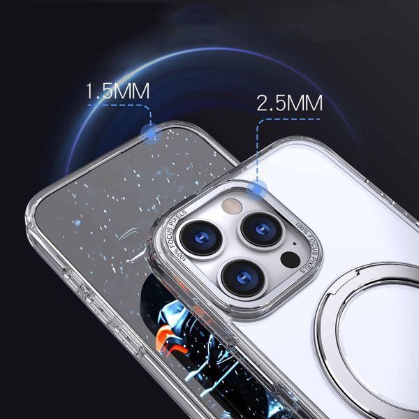 Чехол TPU+PC Empire with Magnetic Fit and Ring для Apple iPhone 16 Pro (6.3") Clear ILSO-00000078848-1 фото