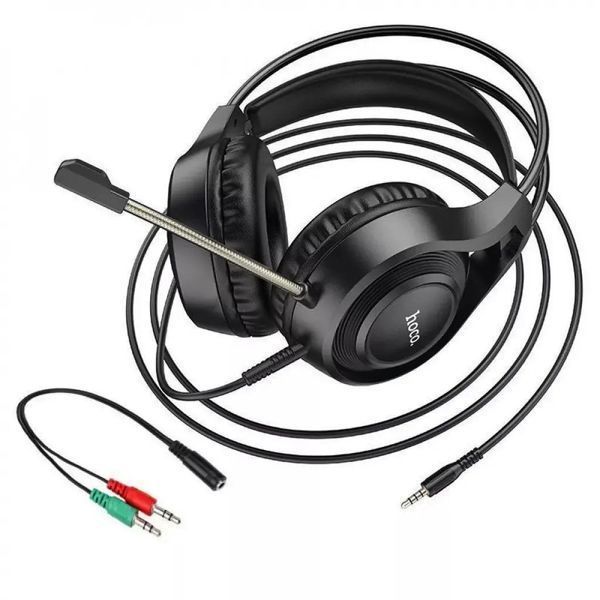 Навушники ігрові HOCO W106 Tiger gaming headset Black 6931474789297 фото