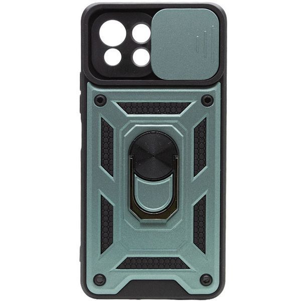 Ударостійкий чохол Camshield Serge Ring для Xiaomi Mi 11 Lite Green 777-04690 фото