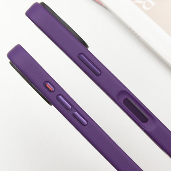 TPU+PC чохол Metal Buttons для Apple iPhone 16 Pro (6.3") Темно-фиолетовый 777-08250 фото