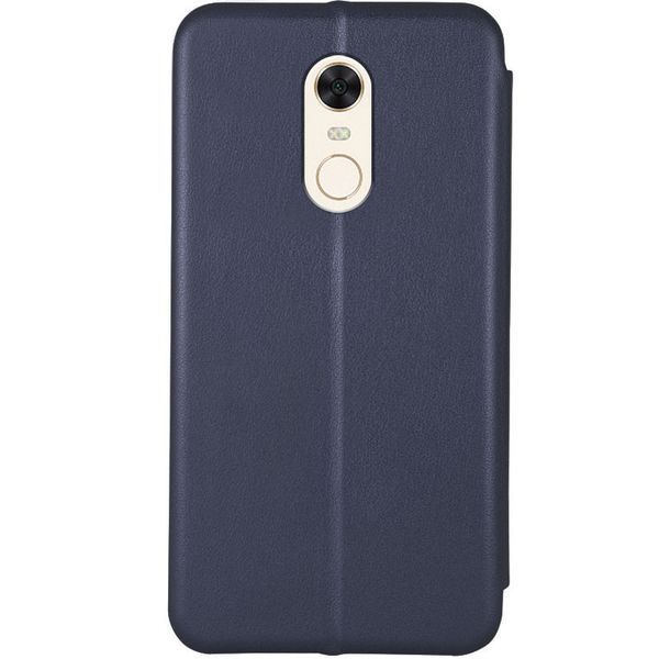 Кожаный чехол-книжка Classy для Xiaomi Redmi 5 Plus / Redmi Note 5 (SC) Темно-синий 777-03679 фото