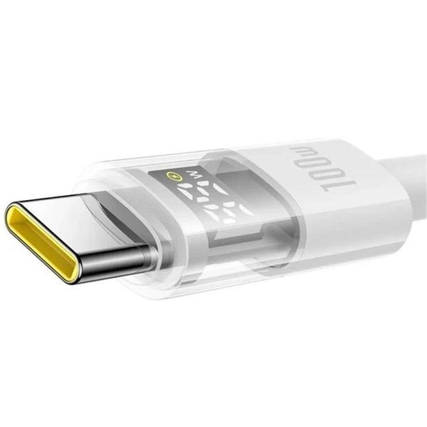 Дата кабель Baseus Display 2 USB to Type-C 100W (1m) (P10382701) Moon White ILSO-00000085339-2 фото