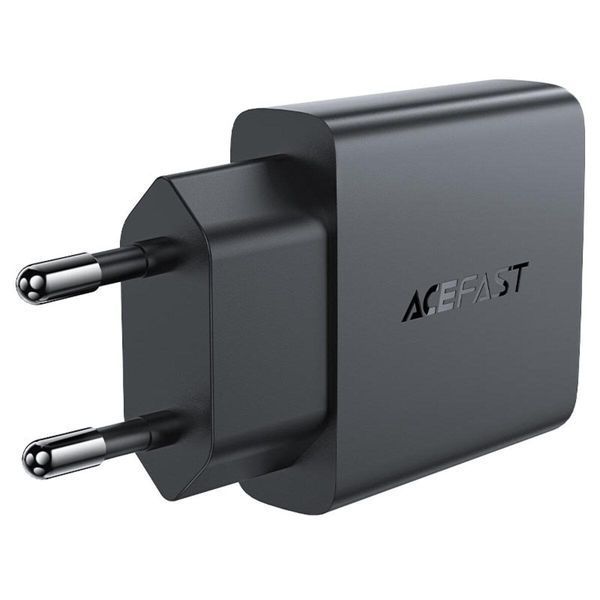 Мережевий зарядний пристрій ACEFAST A65 PD20W GaN single USB-C ultra-thin charger Black 656-01278 фото