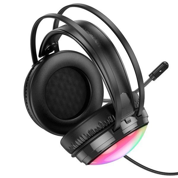 Наушники BOROFONE BO108 Flame gaming headphones Black 656-01007 фото