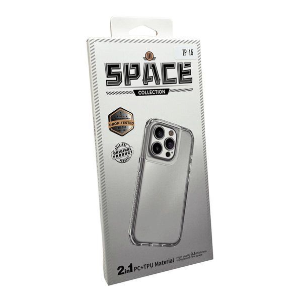 Протиударний чохол для смартфона Space III для iPhone 15 Transparent 666-01914 фото