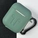 Силиконовый чехол с карабином для наушников AirPods 2 Pine Green 203-00443 фото