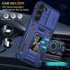 Ударостійкий чохол Camshield Army Ring для Samsung Galaxy S21+ Navy Blue 777-05058 фото 4
