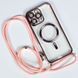 Чохол Crossbody Lanyard with Magsafe зі шнурком для iPhone 16 Pink 214-02682 фото 1
