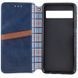Кожаный чехол-книжка GETMAN Cubic для Google Pixel 6a Синий 555-01793 фото 3