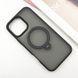 Чохол TPU+PC Metal Buttons with MagSafe Colorful HQ Ring для iPhone 16 Pro (6.3") Black 555-00624 фото 2