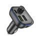 Автомобільний зарядний пристрій з FM-модулятором BOROFONE BC54 Acertar PD30W+QC3.0 car BT FM transmitter 18W Black 656-00578 фото 1