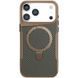TPU+PC чохол Metal Buttons with MagSafe Carbon Ring для Apple iPhone 17 Pro Max (6.9") Gold 777-08105 фото 1