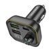 Автомобільний зарядний пристрій з FM-модулятором BOROFONE BC54 Acertar PD30W+QC3.0 car BT FM transmitter 18W Black 656-00578 фото 2