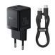 МЗП Baseus Palm Fast Charger PD20W+QC3.0 (1USB-A/1C) + кабель Type-C to Type-C (P10111608) Cluster Black ILSO-00000078028-1 фото