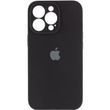 Силиконовый чехол с закрытой камерой для iPhone 16 Pro Max Black 666-01304 фото