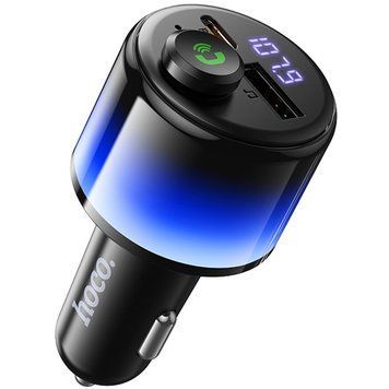 АЗП FM модулятор Hoco E166 Path PD42W+QC3.0 (1USB-A/1C) Black ILSO-00000086336-1 фото