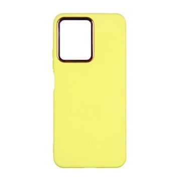 Чехол Silicone Cover Metal frame для Xiaomi Redmi Note 12 4G Yellow 208-03506 фото