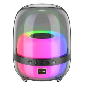 Портативная колонка HOCO BS58 Crystal colorful luminous BT speaker Magic Black Night 656-01683 фото