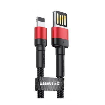 Кабель Baseus Cafule Lightning Special Edition 2.4A (1m) Red/Black 209-00228 фото